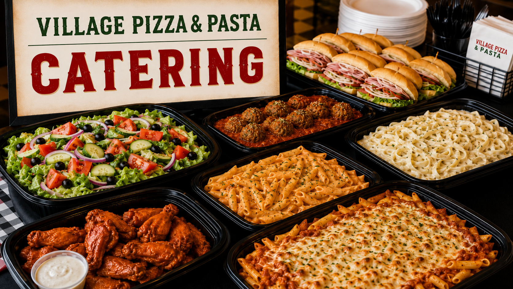 Catering at Village Pizza & Pasta Ridgefield CT